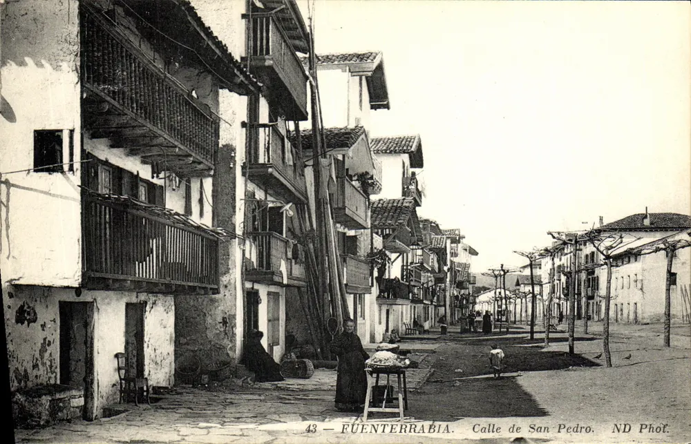 Fuenterrabia — Straat van San Pedro — ND Fot. - Voorkant