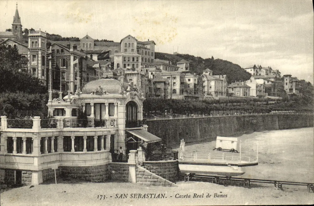 San Sebastián — Caseta Real de Baños — Edition G. Galarza - Vorderseite