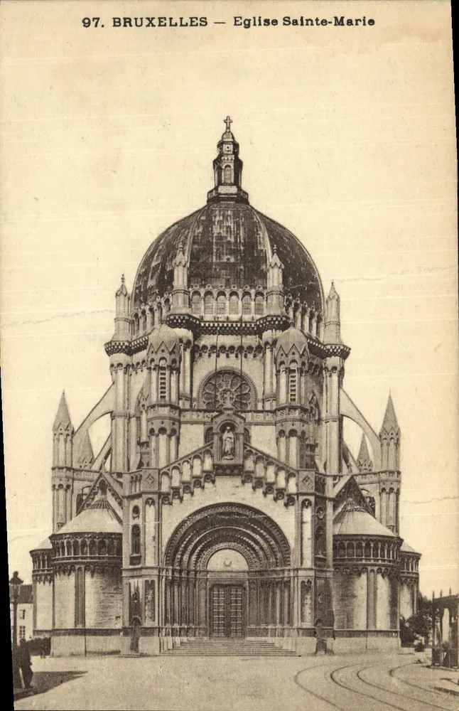 Bruxelles — Église Sainte-Marie — éditeur anonyme, n° 97 - Recto