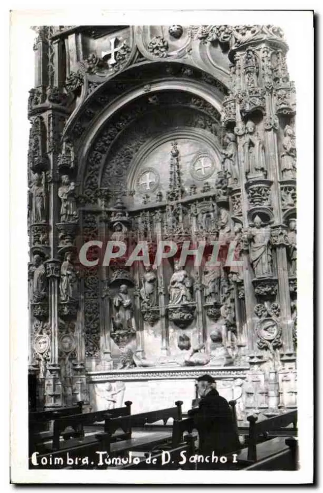 Coimbra — Túmulo de D. Sancho I — editor não visível - Frente