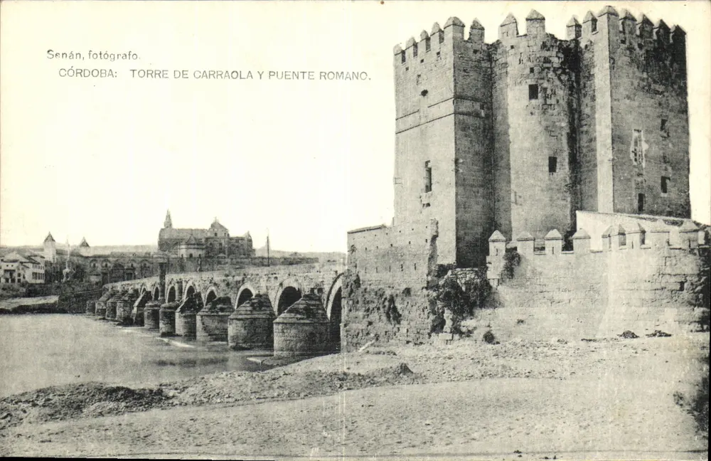 Córdoba: Turm von Carrasola und Römerbrücke — Senán, Fotograf. - Vorderseite