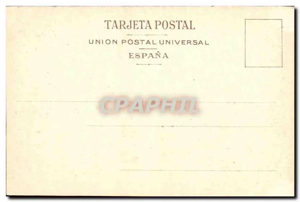 Córdoba — Die Moschee. Der Chor — Union Postal Universal, Spanien - Rückseite