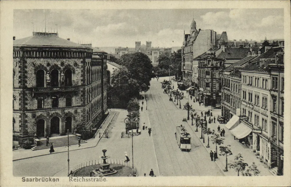 Saarbrücken — Reichsstraße — Verlag P. Schwarz - Frente