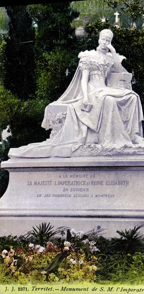 Monument von Ihrer Majestät der Kaiserin in Montreux — Territet — J.J. 2371 - Vorderseite