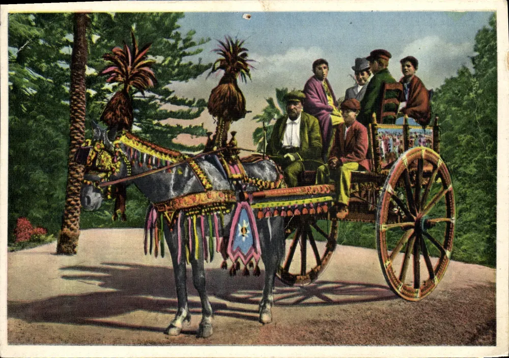 Carretto siciliano — scène de rue — éditeur Eccatrici n°1000 - Frente