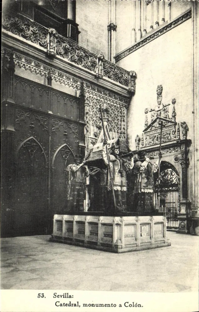Sevilha: Catedral, monumento a Colón — Coleção M. Barreiro - Frente
