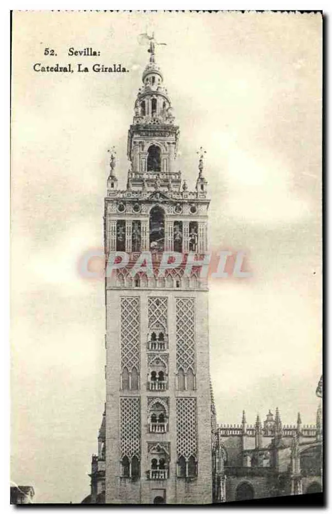 Sevilha: Catedral, A Torre Giralda — n°52 - Frente