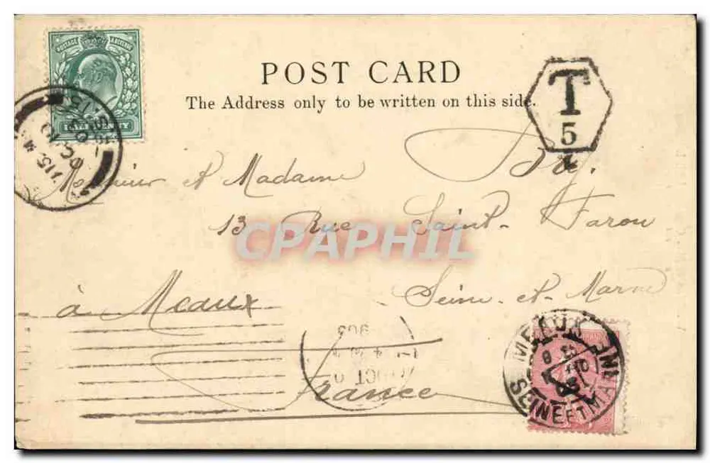 British Museum — Londres — Watkins & Mc. Combie Ltd. n°6 - Verso