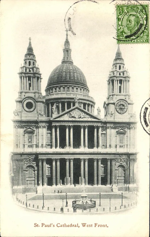 Cattedrale di San Paolo, Fronte Ovest — Serie della London Stereoscopic Company - Recto