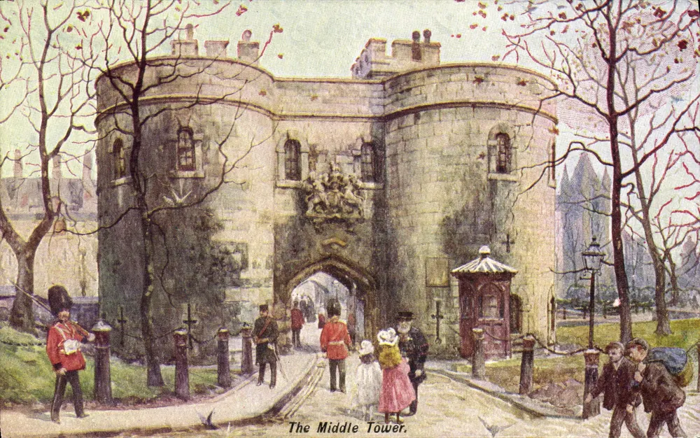 Torre do Meio — Londres — Cassell's Art Postcards n° 107 - Frente