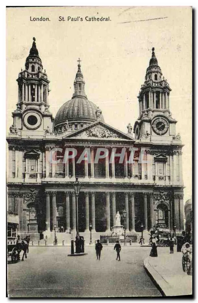 Londres. Catedral de São Paulo — Série Nacional, Número S.V. 419 - Frente