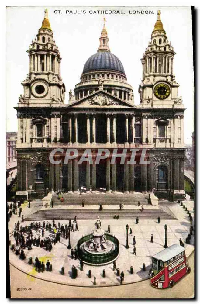 Catedral de São Paulo, Londres — Valentine's Postcards, n° 85595 - Frente