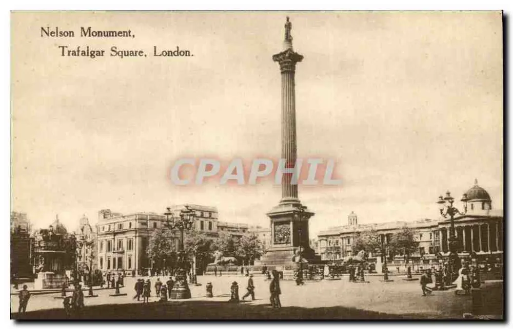 Nelsonmonument — Trafalgar Square, Londen — Nationale Serie, M.B.L.U. G.E.L. Mark - Voorkant