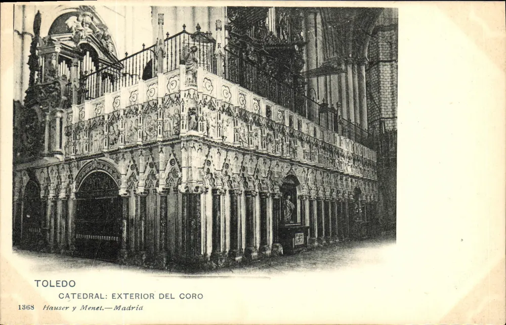 Toledo — Catedral: exterior do coro — Hauser y Menet, Madrid, n° 1368 - Frente