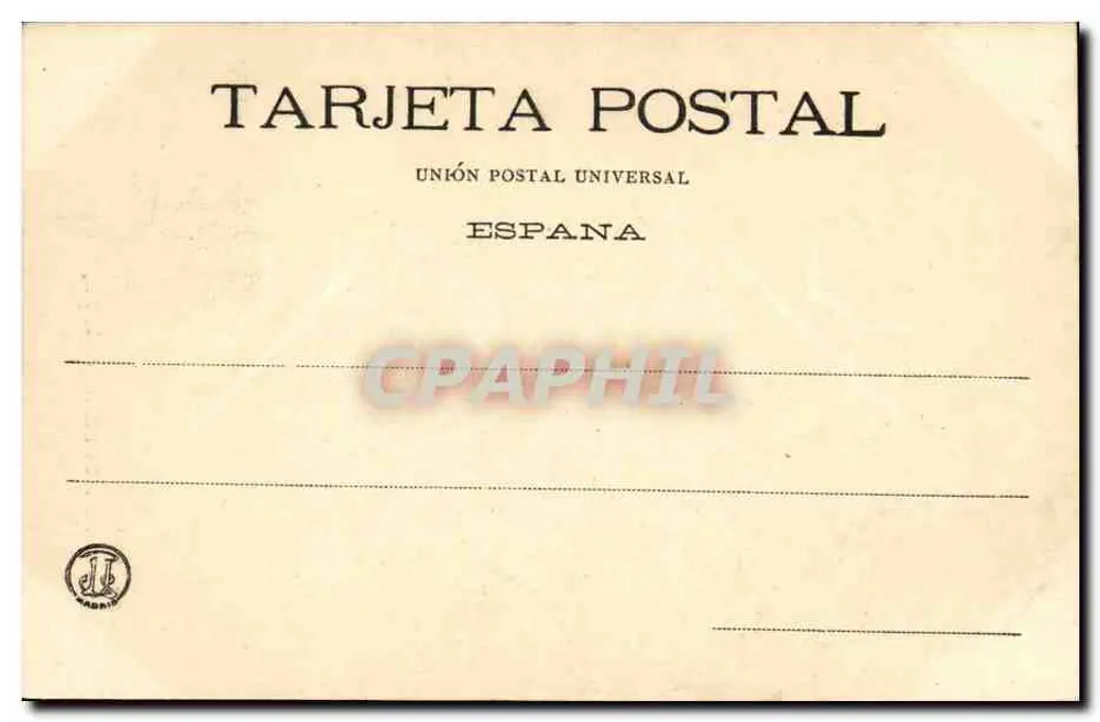 Portada del Hospital de Santa Cruz — Toledo — Fototipia Lachules, Madrid, Nr. 46 - Rückseite