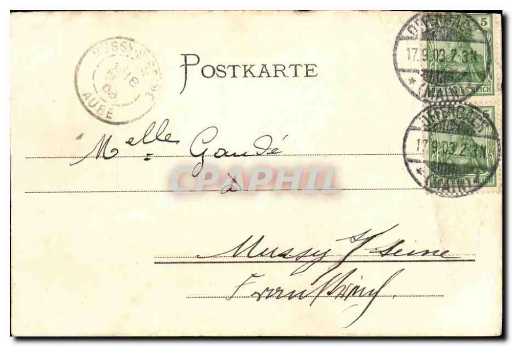 Teil der Anlagen — Offenbach a. M. — unbekannter Verlag, Nr. 1087 - Rückseite