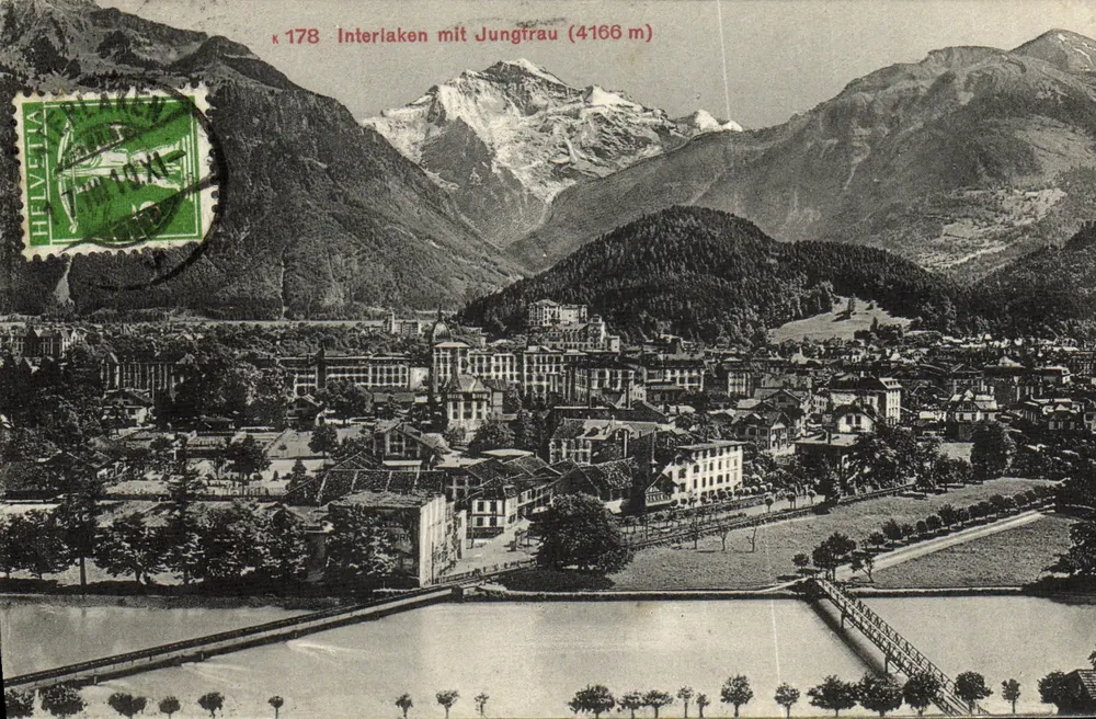 इंटरलैकन मिट जंगफ्रॉयजोच (4166 मीटर) — फोटोग्लोब के संस्करण, ज़्यूरिख — संख्या 178 - आगे