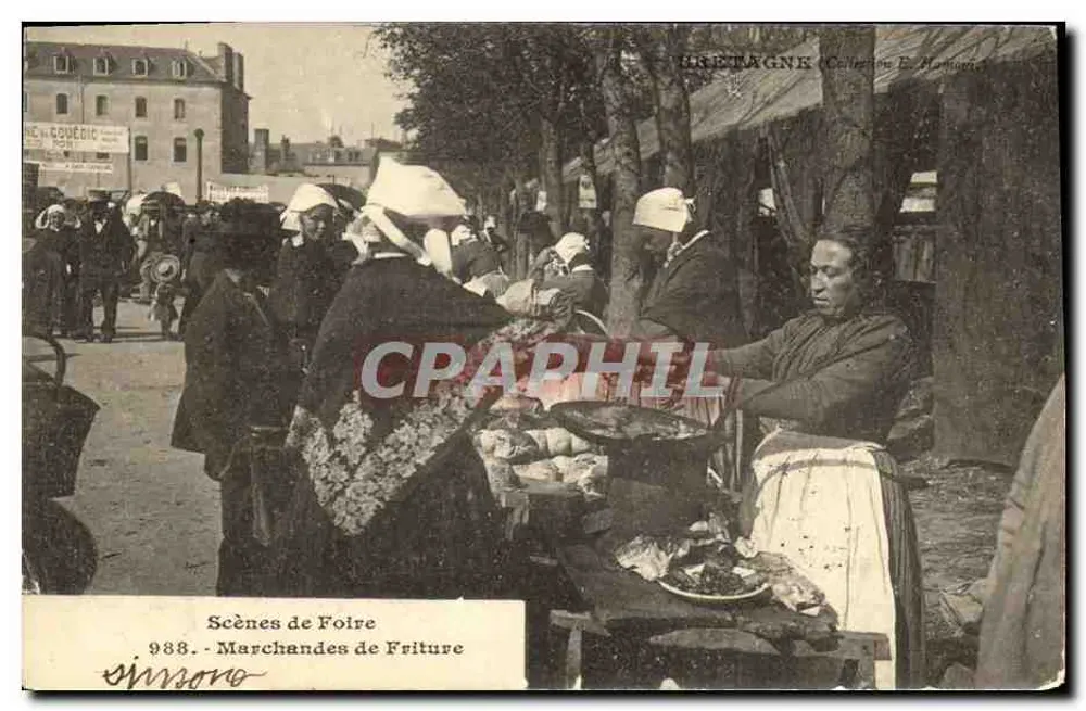 Markt-Szenen — Frittier-Frauen — Bretagne (Sammlung E. Hamon) n° 988 - Vorderseite
