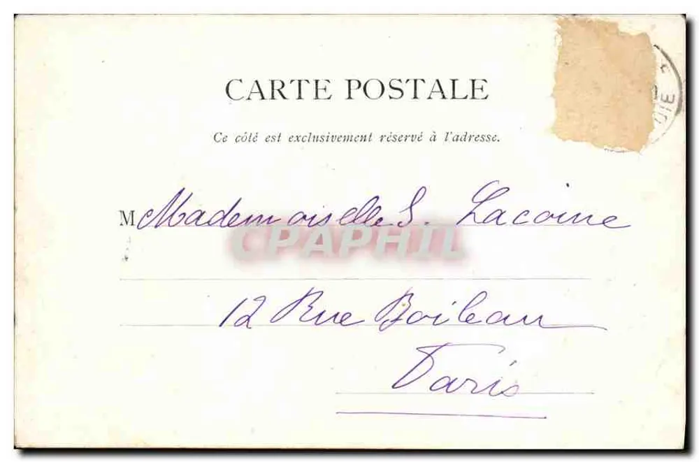 Konstantinopel — Ansicht des Hafens und des Alten Serails mit der Moschee von Heiliger Sophie — Druckerei M. Pindelmann, 316, Boulevard M. Pindelmann - Rückseite