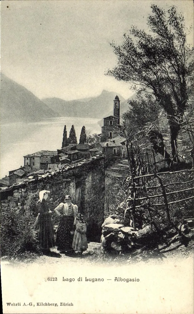 Lago di Lugano — Albogasio — Wehrli A.-G., Kilchberg, Zürich - Frente