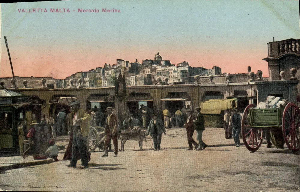 Valletta Malta — Mercato Marina — Editor: Valletta Malta, número de série não visível - Frente