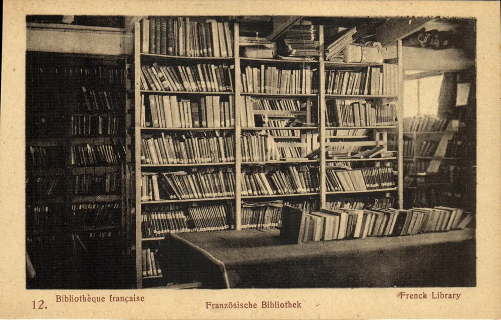 Französische Bibliothek — Innenansicht — n°12 - Vorderseite