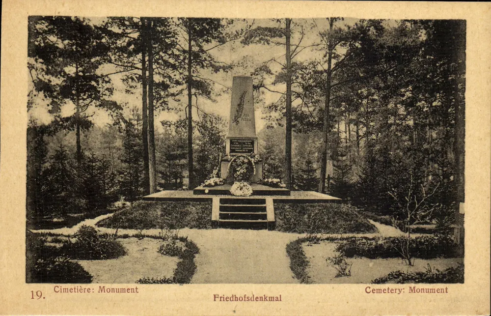 Friedhof : Denkmal — Friedhofsdenkmal — Serie 19 - Vorderseite