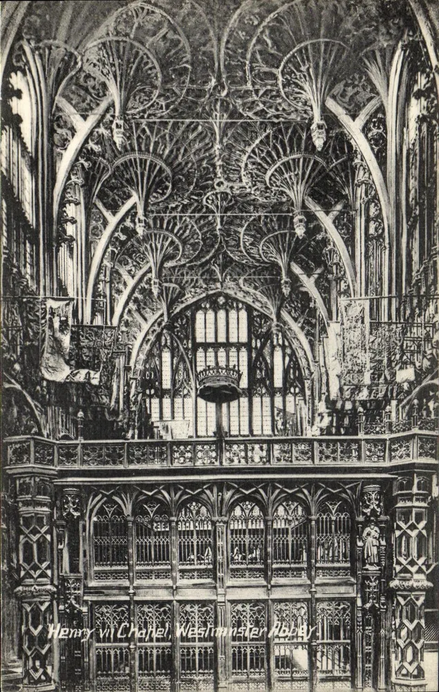 Henry VII Kapelle, Westminster Abbey — Innenansicht — Valentine's Series - Vorderseite