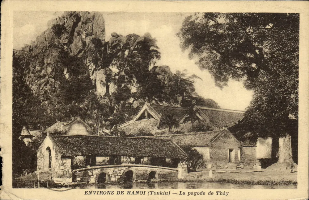 Umgebung von Hanoi (Tonkin) — Die Pagode Thàý - Vorderseite