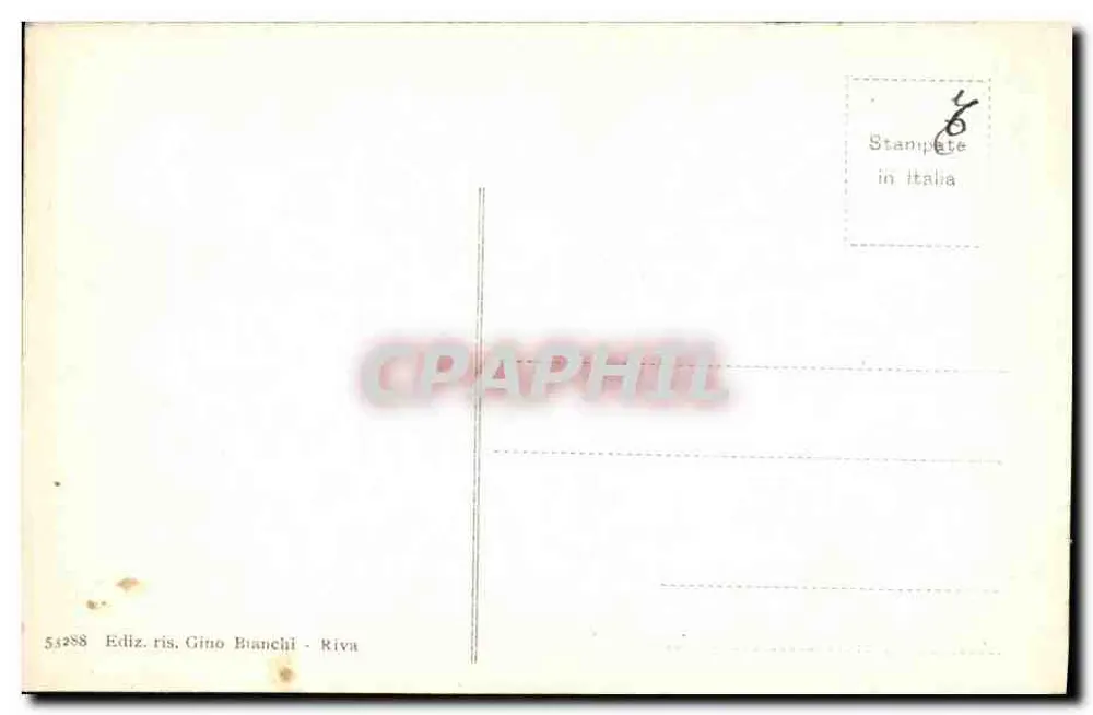 Riva - Vista Geral — vista geral do lago — edição Gino Bianchi - Verso