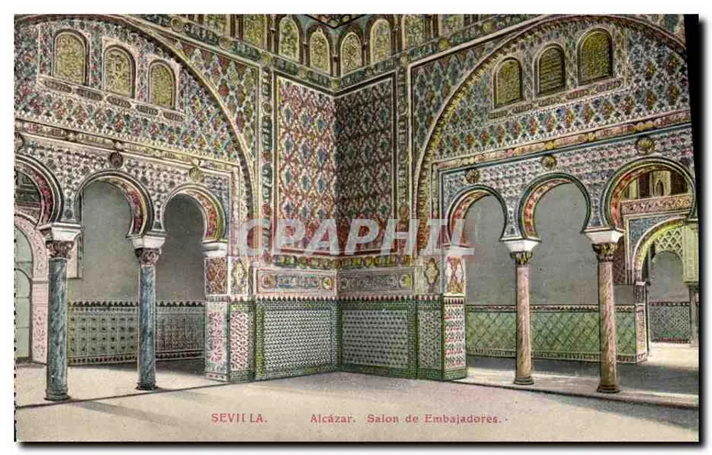 Sevilla. Alcázar. Ambassadoren-Saal — C.R.S. n° 56 - Vorderseite