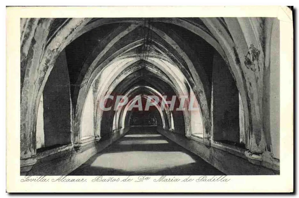 Sevilla. Alcazar. Baños de Doña María de Padilla — Verlag Lujo-Grabado Nr. 73 - Vorderseite