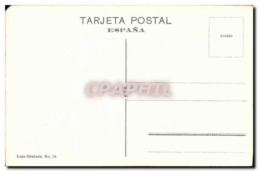 Sevilla. Alcazar. Baños de Doña María de Padilla — Verlag Lujo-Grabado Nr. 73 - Rückseite