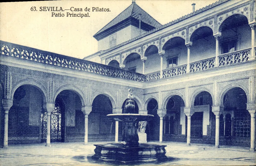 Sevilla — Casa de Pilatos. Haupthof — Grafus, Madrid, n°63 - Vorderseite