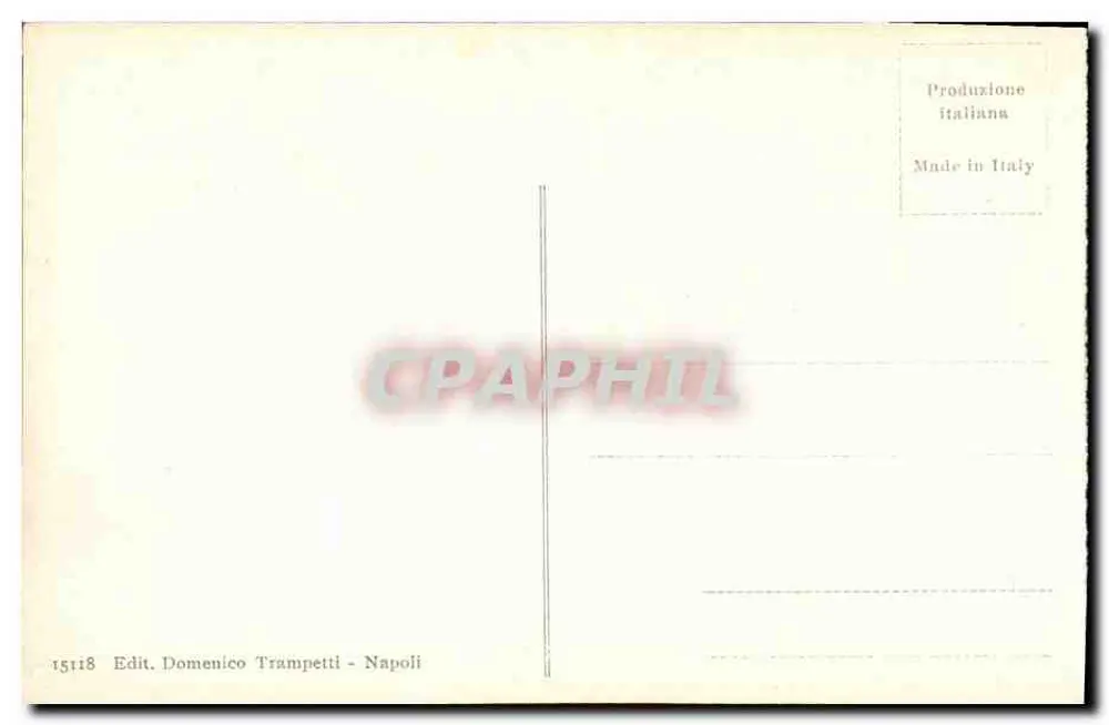 Pompel - Via delle Tombe — vista das tumbas e das montanhas — Edit. Domenico Trampetti - Napoli, n° 15118 - Verso