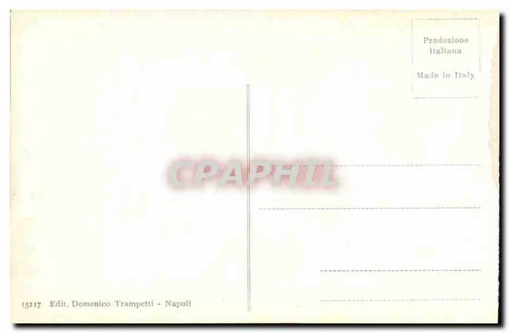 Pompéia - Forno e Moinhos — editor Domenico Trampetti, n° 15117 - Verso