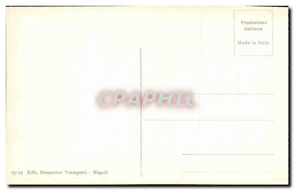 Pompeia — Caserna dos Gladiadores com panorama — Domenico Trampetti, Nápoles - Verso