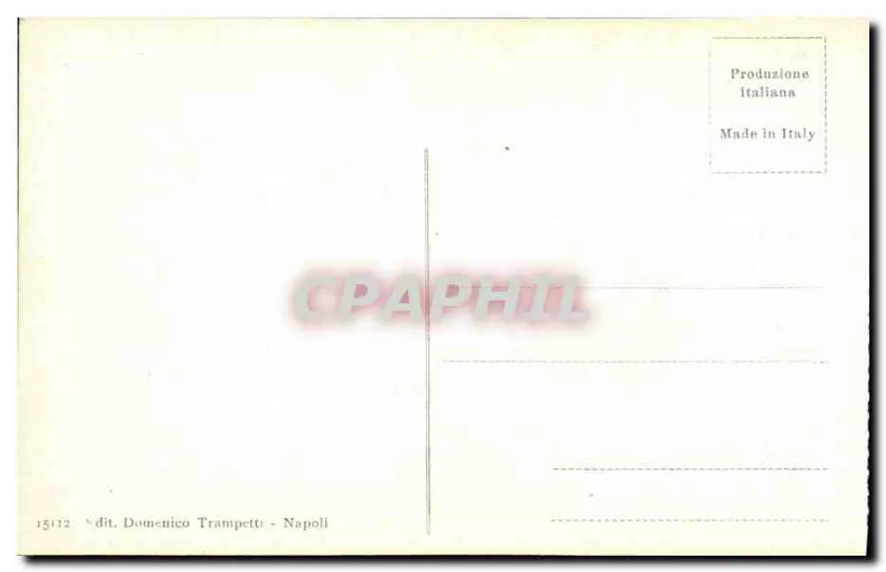 Pompéia - Teatro Trágico — editor Domenico Trampetti, n° 15112 - Verso