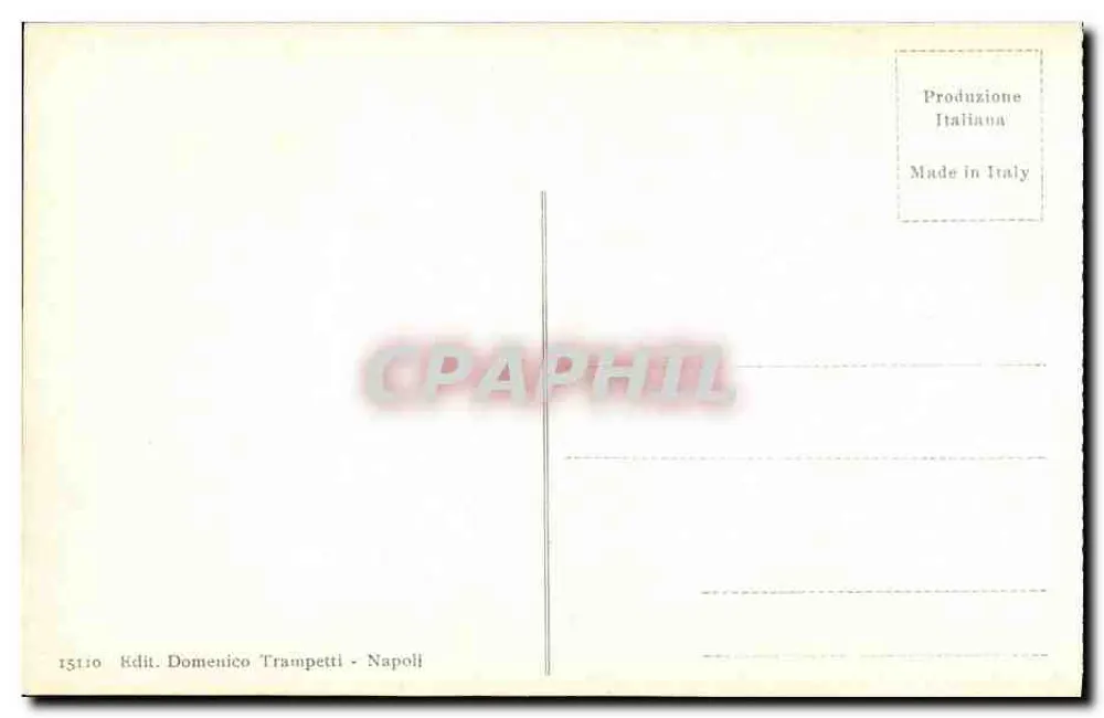 Pompéi - Foro Triangolare — editor Domenico Trampetti, n° 15110 - Verso