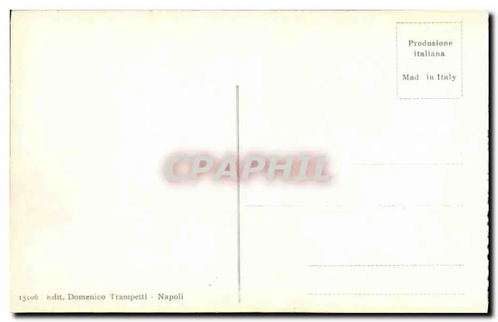 Pompeia - Templo de Apolo — editor Domenico Tramipetti, n° 15106 - Verso