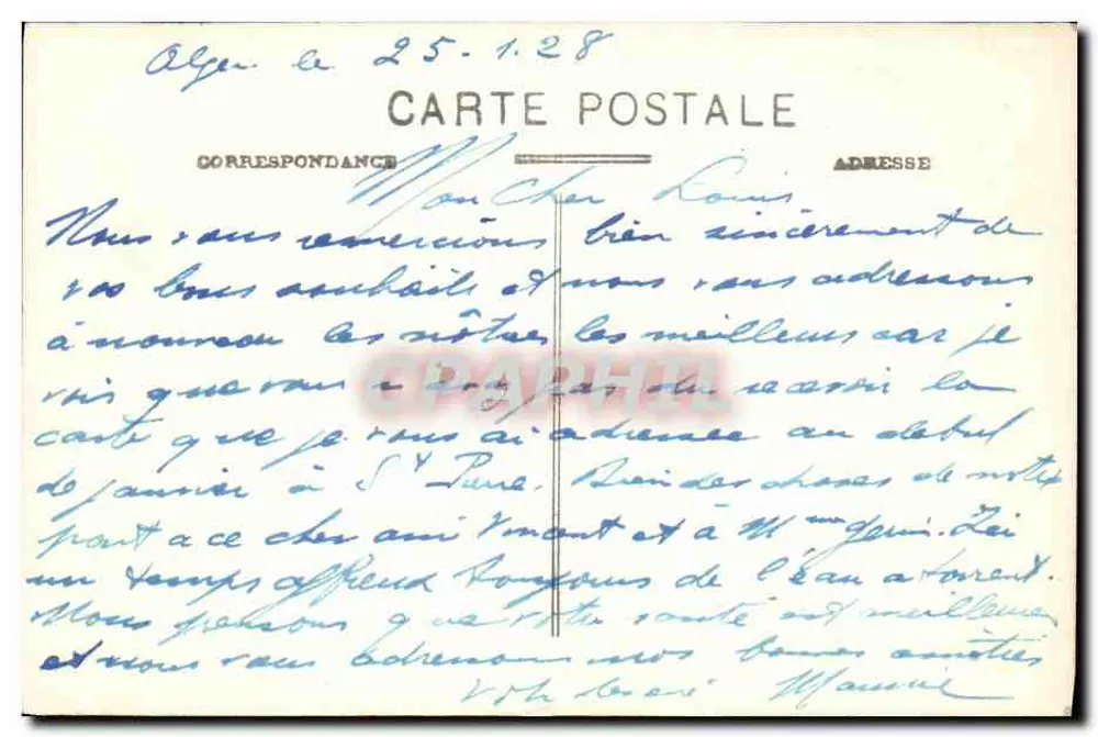 ALGER - Carrefour de l'Agha - Le Marché Clauzel — Collection Idéale P. S., n° 388 - Rückseite