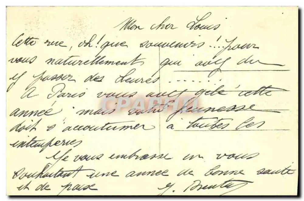 Argel — Rue Kleber — vista de rua com escadas — editor desconhecido, n° 143 - Verso