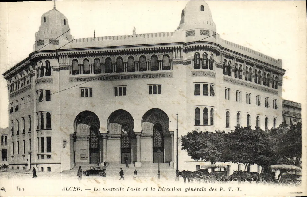 Alger — Die neue Post und die Generaldirektion der P.T.T. — Spezialkollektion P.T.T. n°399 - Vorderseite