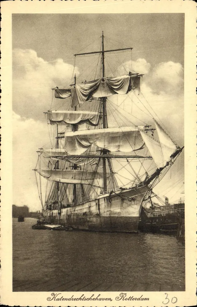 Navio a vela — Katendrechtse haven, Roterdão — série 30 - Frente