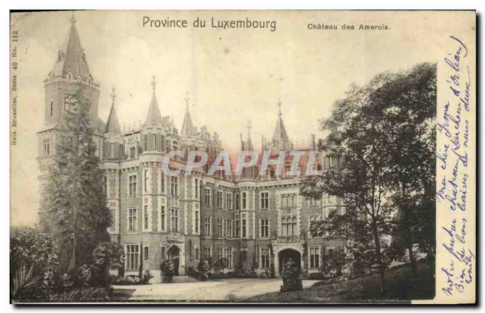 Château des Amerois — Province Luxemburg — Neels, Brüssel, Serie 40, Nr. 112 - Vorderseite