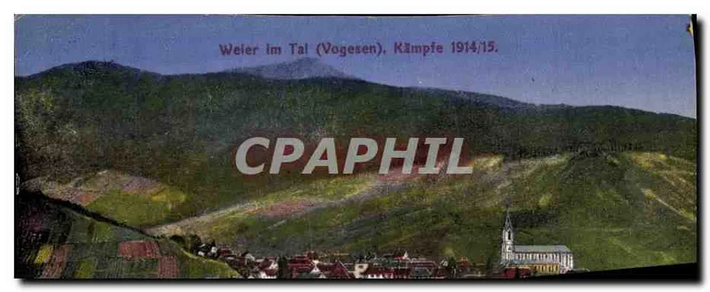 Weier im Tal (Vogesen) — Campanha 1914/15 — Verlag W. Springer Söhne, Strasbourg i. Els. - Frente