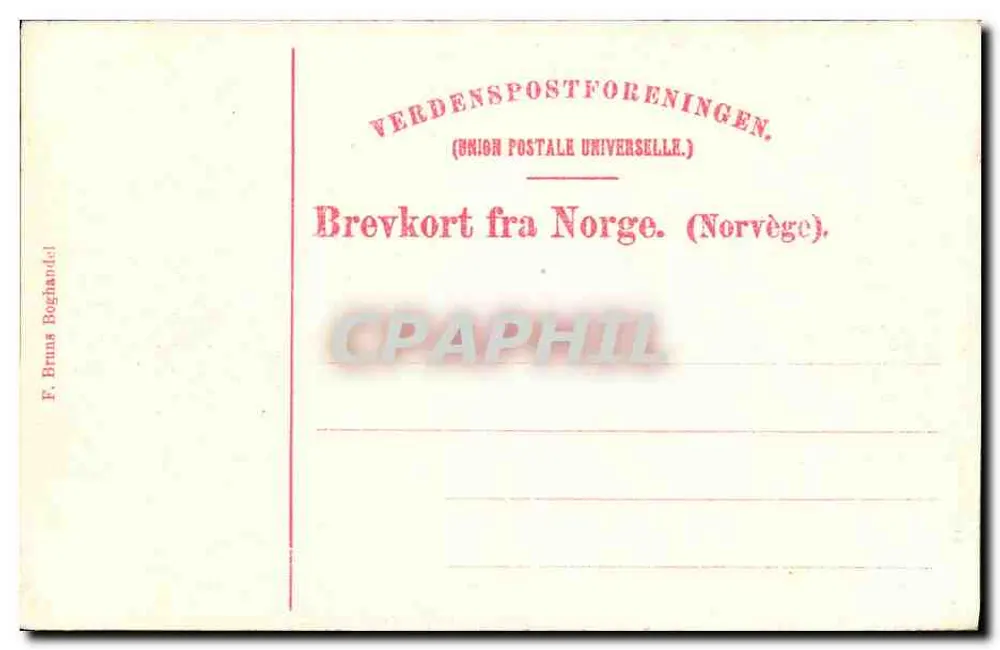 Troldfjord — Norwegia — wydawca F. Bruns Boghandel - Rewers