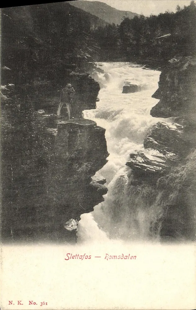 Slettafos — Romsdalen — N.K. No. 361 - Frente