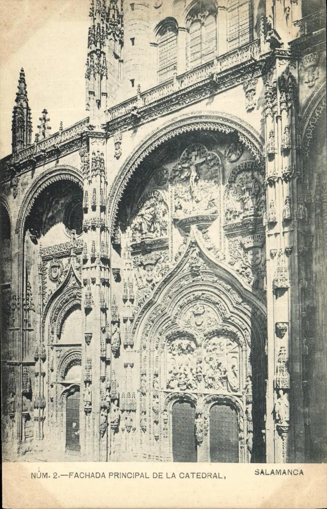 Hauptfassade der Kathedrale — Salamanca — Nr. 2 — Verlag nicht sichtbar - Vorderseite