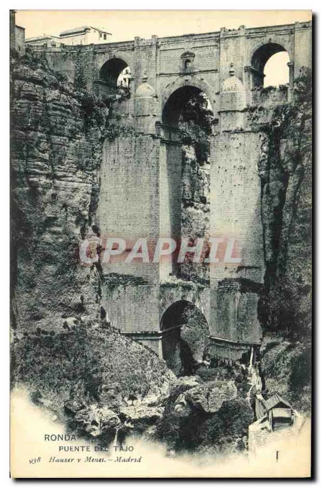 Ronda — Puente del Tajo — Hauser y Menet, Madrid, n° 938 - Vorderseite